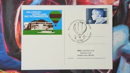 CL35 Carte Postale + Timbre Autriche 1980 Theme Ballon