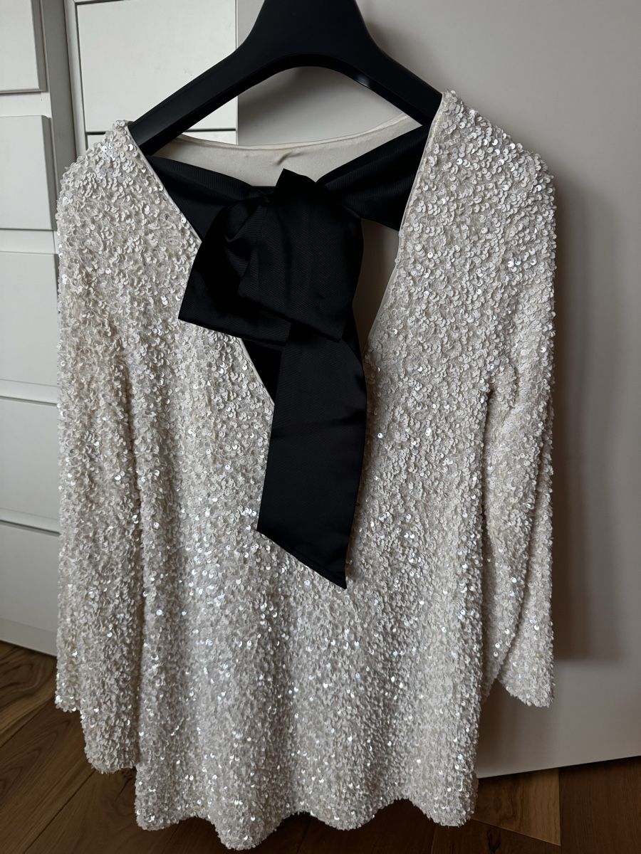 H&M Vestiti: Glitzer-Kleid mit Schleife – Usato da Schaan venduto da kri_tsw8 3