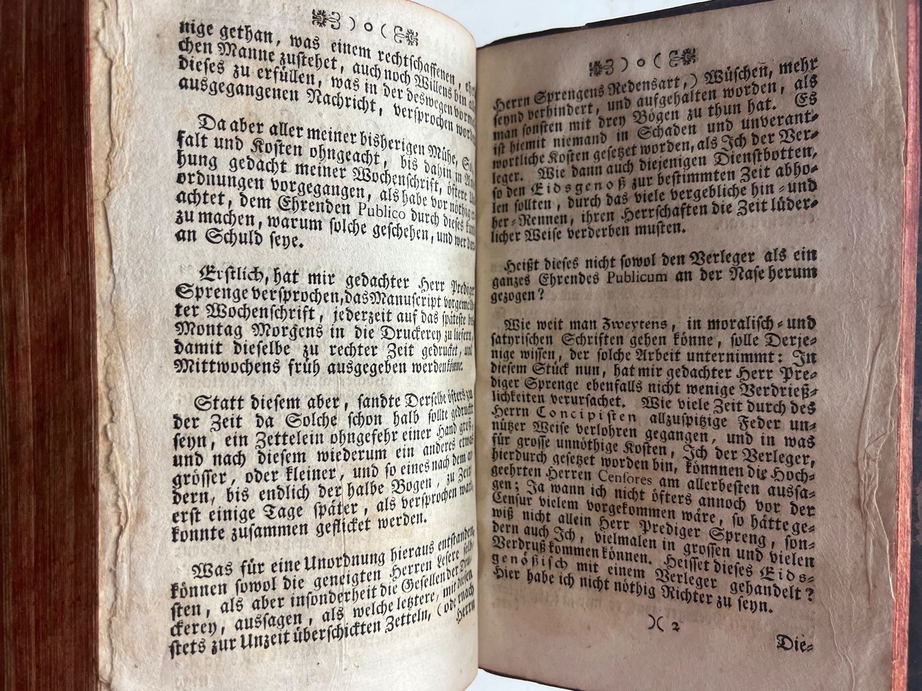 Bücher: Der Eidsgenoss, eine monatliche Wochenschrift. Basel 1749 – Gebraucht aus Hermetschwil-Staffeln von militaria-schweiz 7