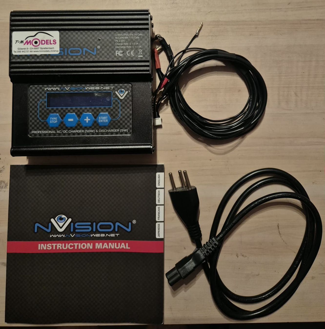 Caricatori & Batterie: Nvision Ladegerät – Usato da Egg b. Zürich venduto da eri_7n6v