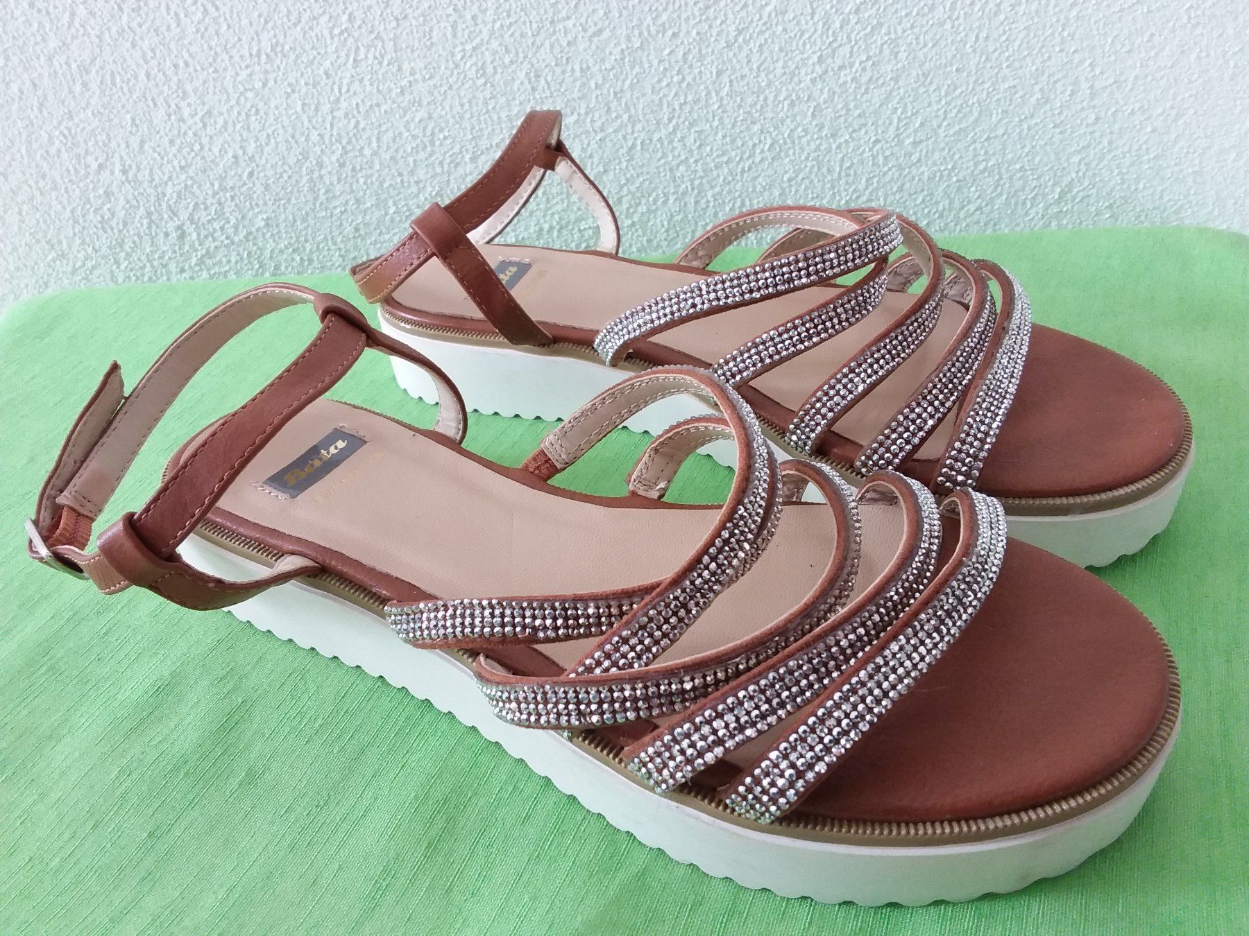 Scarpe da donna: Glitzer Sandalen, Gr 38, NEU – Usato da Uitikon Waldegg venduto da Risibisi7 5