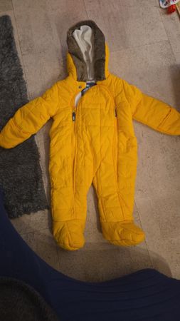 Puffa Baby Schneeanzug, Grösse 3- 6 Monate, Winter, Gelb