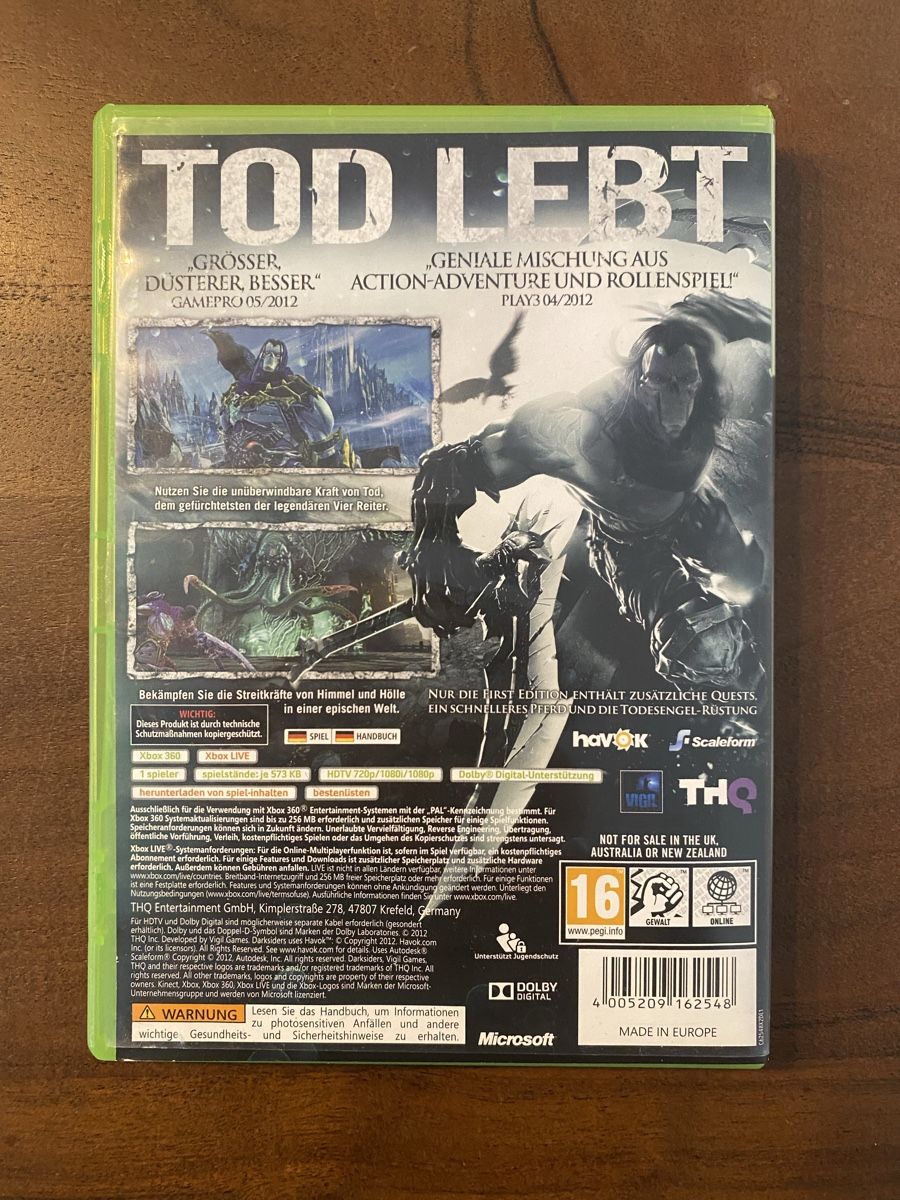 Microsoft Giochi: Darksiders 2 für Xbox 360 – Usato da Thunstetten venduto da Virus_33 2