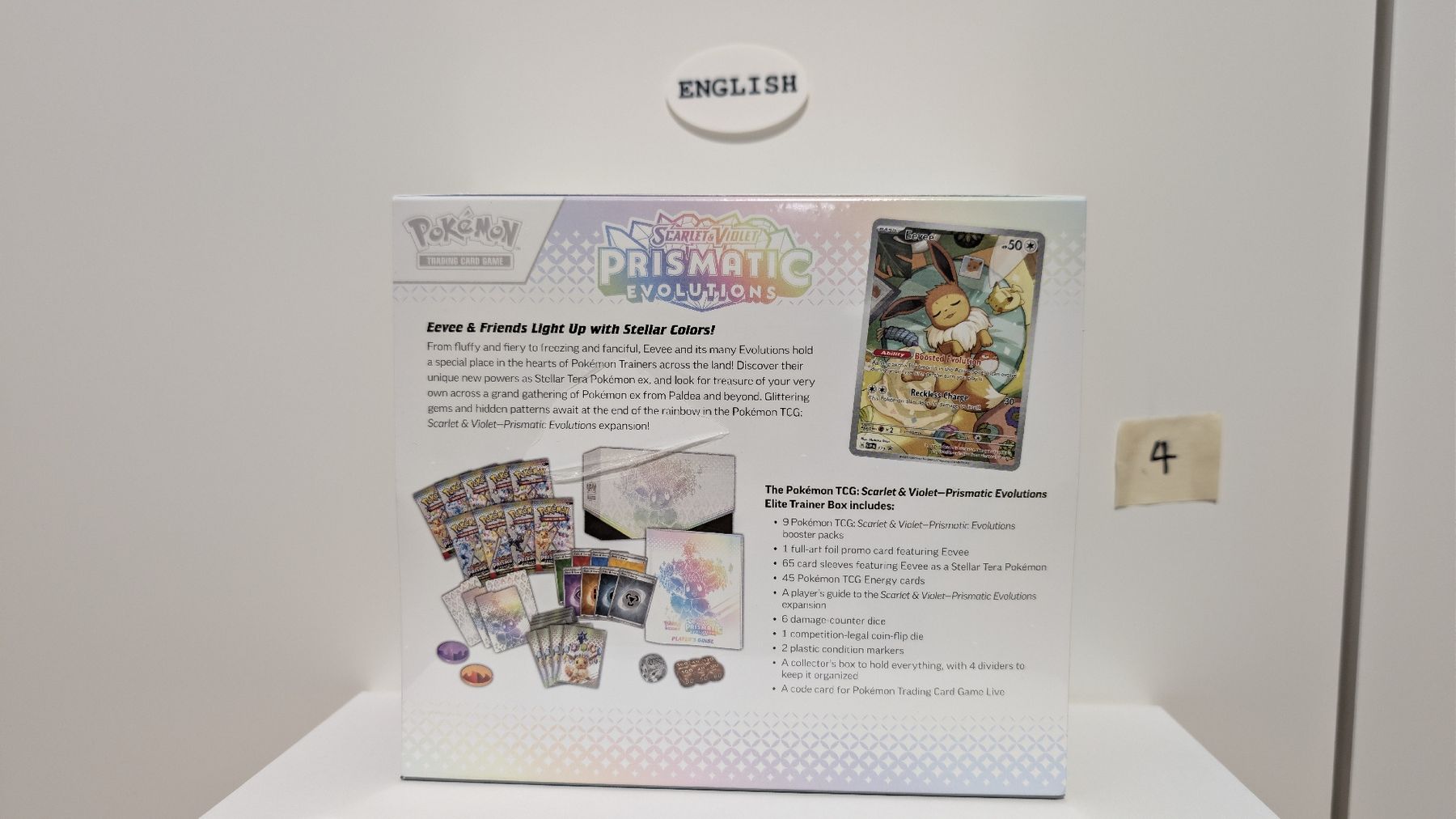 Pokémon Carte collezionabili: Pokémon TCG Prismatic Evolutions Elite Trainer Box en – Nuovo e nell'imballaggio originale da Regensdorf venduto da Grischaluca 1