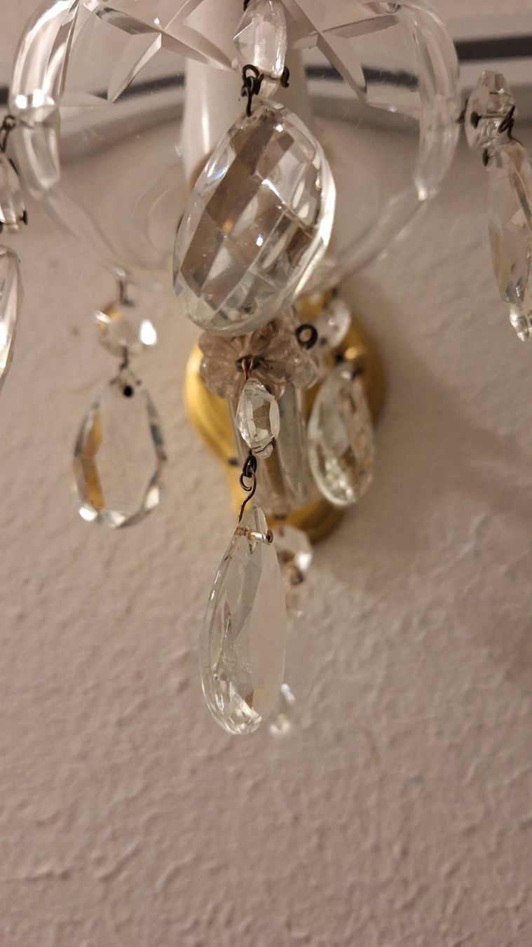 Lampade: kleines Wandlämpchen  , mit Kristallen – Usato da Dornach venduto da majo8689 7