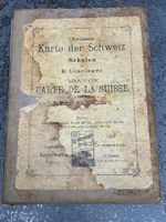 Karte der Schweiz antik