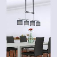 Pendelleuchte, 150 cm x 77 cm, Anthrazit