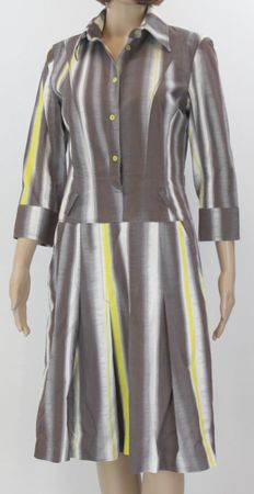 Schönes ORWELL Sommer Kleid/grau weiss gelb/Gr.38