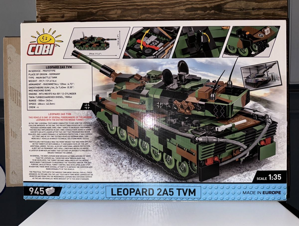 Cobi Kit di costruzioni: Cobi Leopard 2A5 TVM – Usato da Oberdiessbach venduto da design13 1