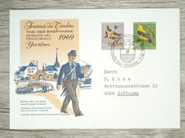 TR93 Enveloppe Suisse Journée du Timbre 1969