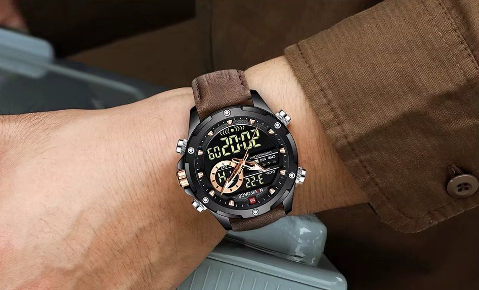 Orologi: Herren Quartz Uhr mit Lederarmband – Nuovo e nell'imballaggio originale da Geneve venduto da Titi2008 7