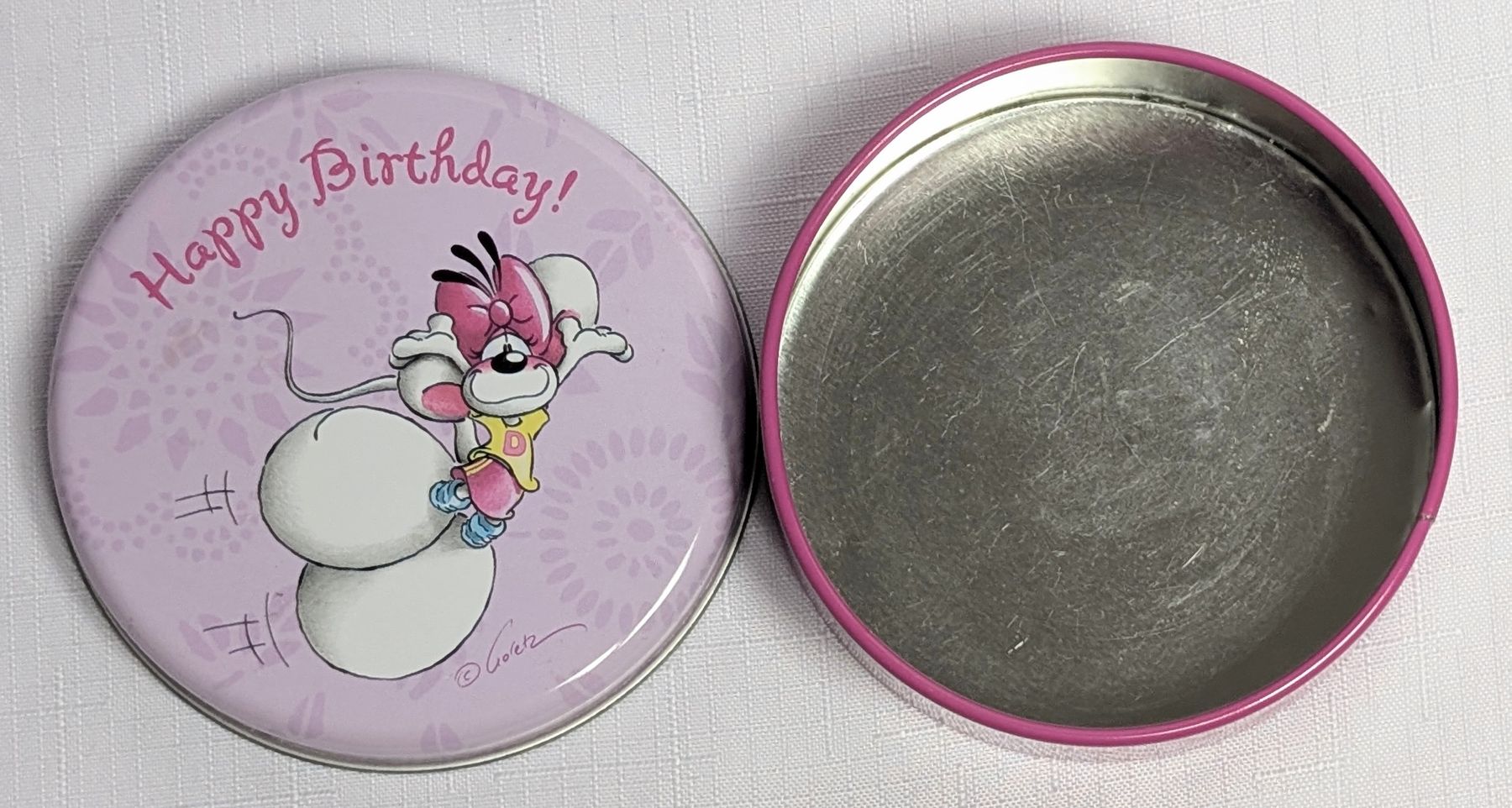 Altro in Decorazioni & Accessori: Vintage Diddl Blech Dose - Diddlina -  Happy Birthday – Usato da Wängi venduto da ABIZONE-86 1