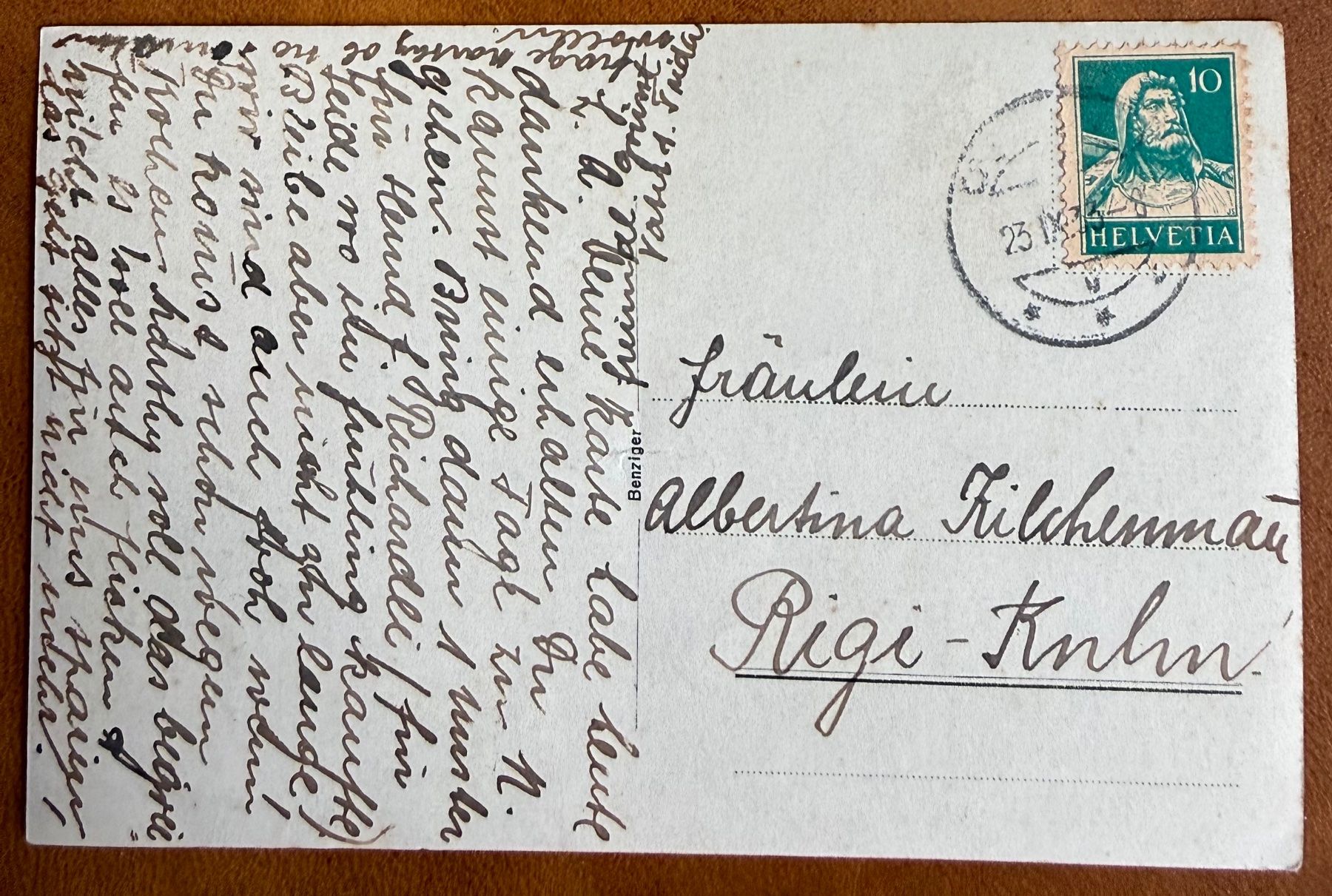 Ansichtskarten: Einsiedeln - Fürstensaal 1933 – Gebraucht aus Lutry von Ediego 1