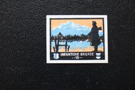INFANTERIE  BRIGADE 10 Soldatenmarke geschnitten