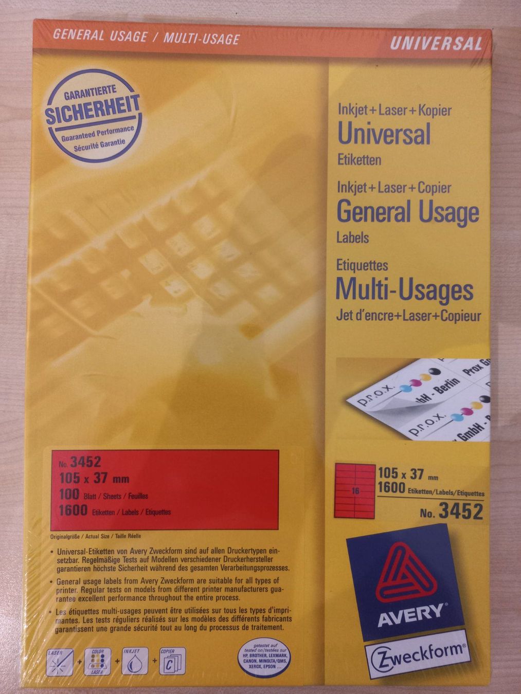 Avery Zweckform Sticker: Etiketten rot – Nuovo e nell'imballaggio originale da Rüthi (Rheintal) venduto da topseller2026