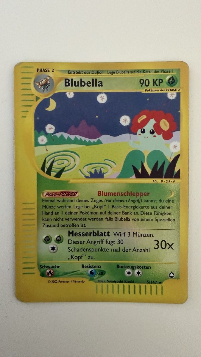 Pokémon Sammelbilder & Trading cards: Pokemon holo reverse blubella – Gebraucht aus Caslano von tuning21
