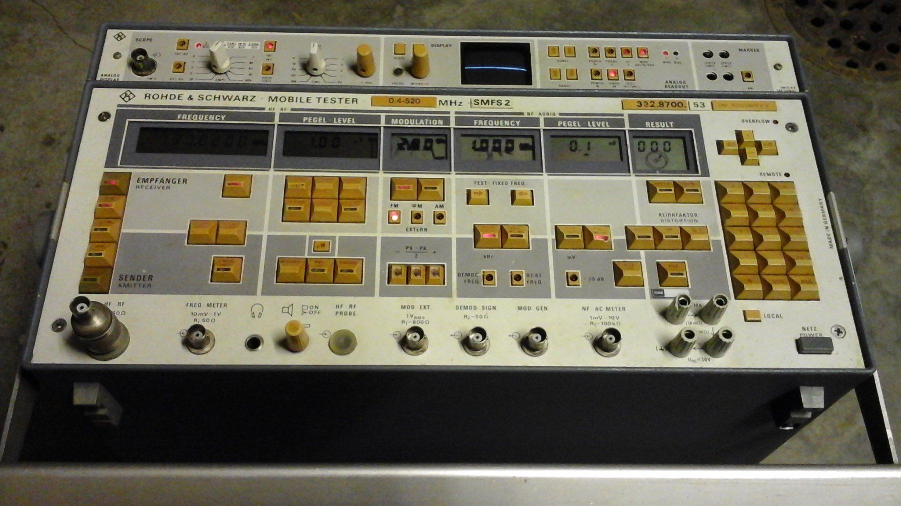Mesurer: ROHDE & SCHWARZ SMFS2 Mobile Tester DEFEKT! – Défectueux à Farnern par Radiovox 4