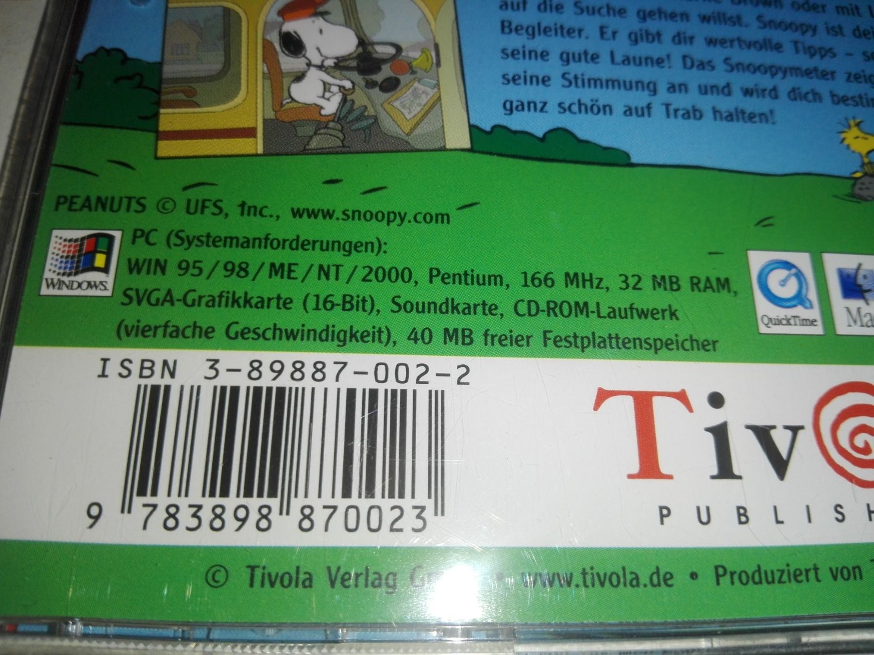 Jeux: Snoopy - Linus in Not!  (CD-Rom 'WIN & MAC')      -De & Eng- – D'occasion à St. Gallen par elkapone 5