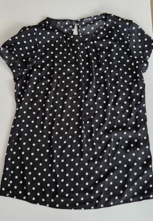 Rockabilly-Blusenshirt-Punkte-Gothic-Lolita-Neu-S