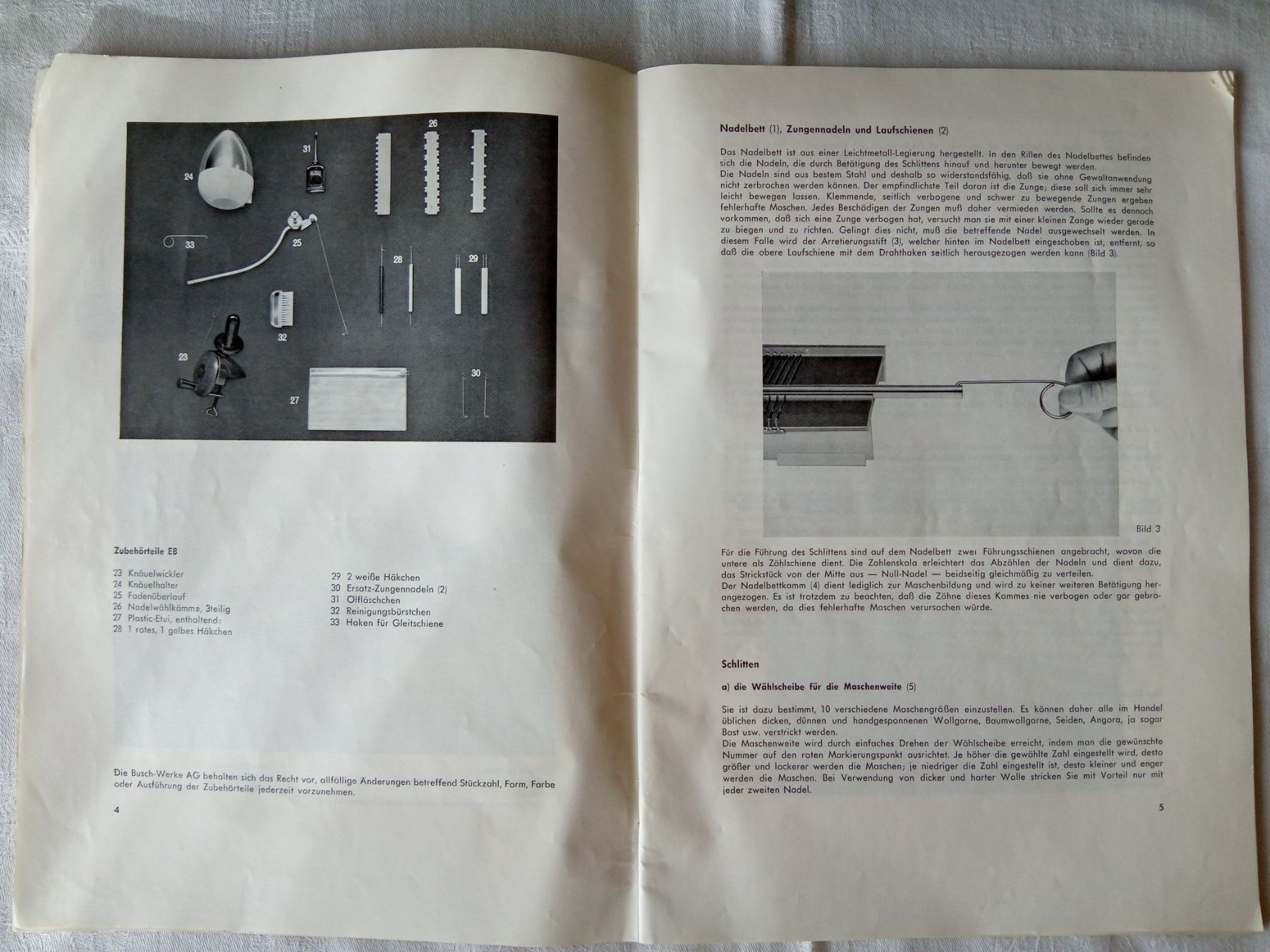 Busch Tutte le macchine: BUSCH Doppelbett-Strickmaschine – Usato da Pratteln venduto da Zund-88-Funken 7