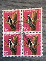 Briefmarken Pro Juventute 1970 4er Streifen Specht