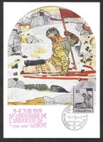 Maximumkarte Nr. 339 Sterbender Krieger Stempel 4.6.1959