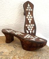 🟢 Schuhe souliers oriental Hammam vintage / déco ethnique