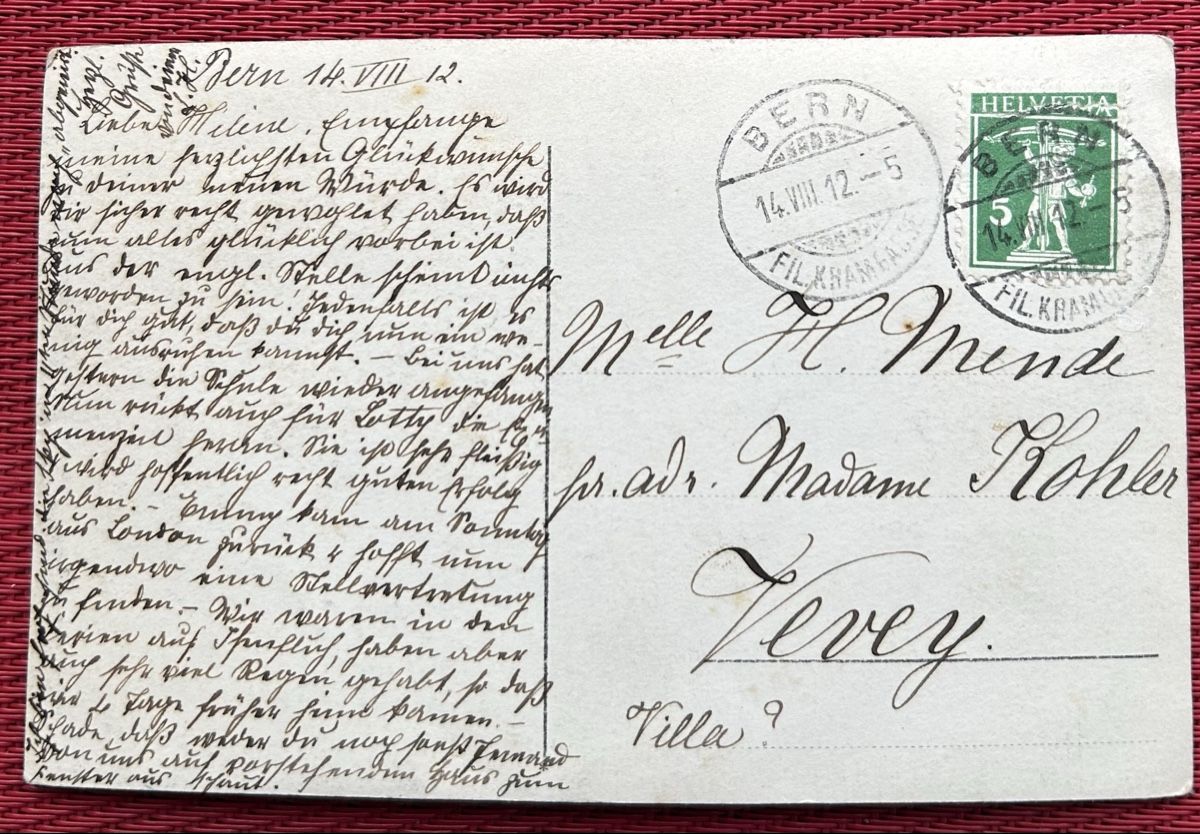Cartoline postali: Fotokarte Bern Altstadthaus Möbelgeschäft  – Usato da Horw venduto da Tellbub 1