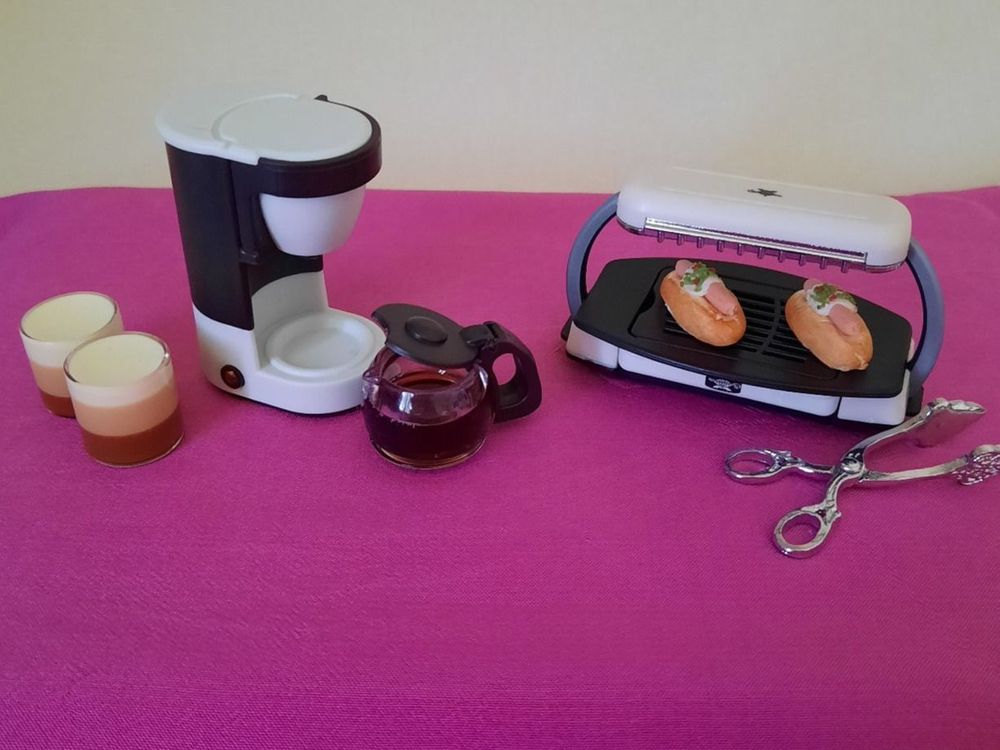 5 Mini Kaffeemaschinen Für Puppenhaus - Realistisches Spielzeug Zubehör