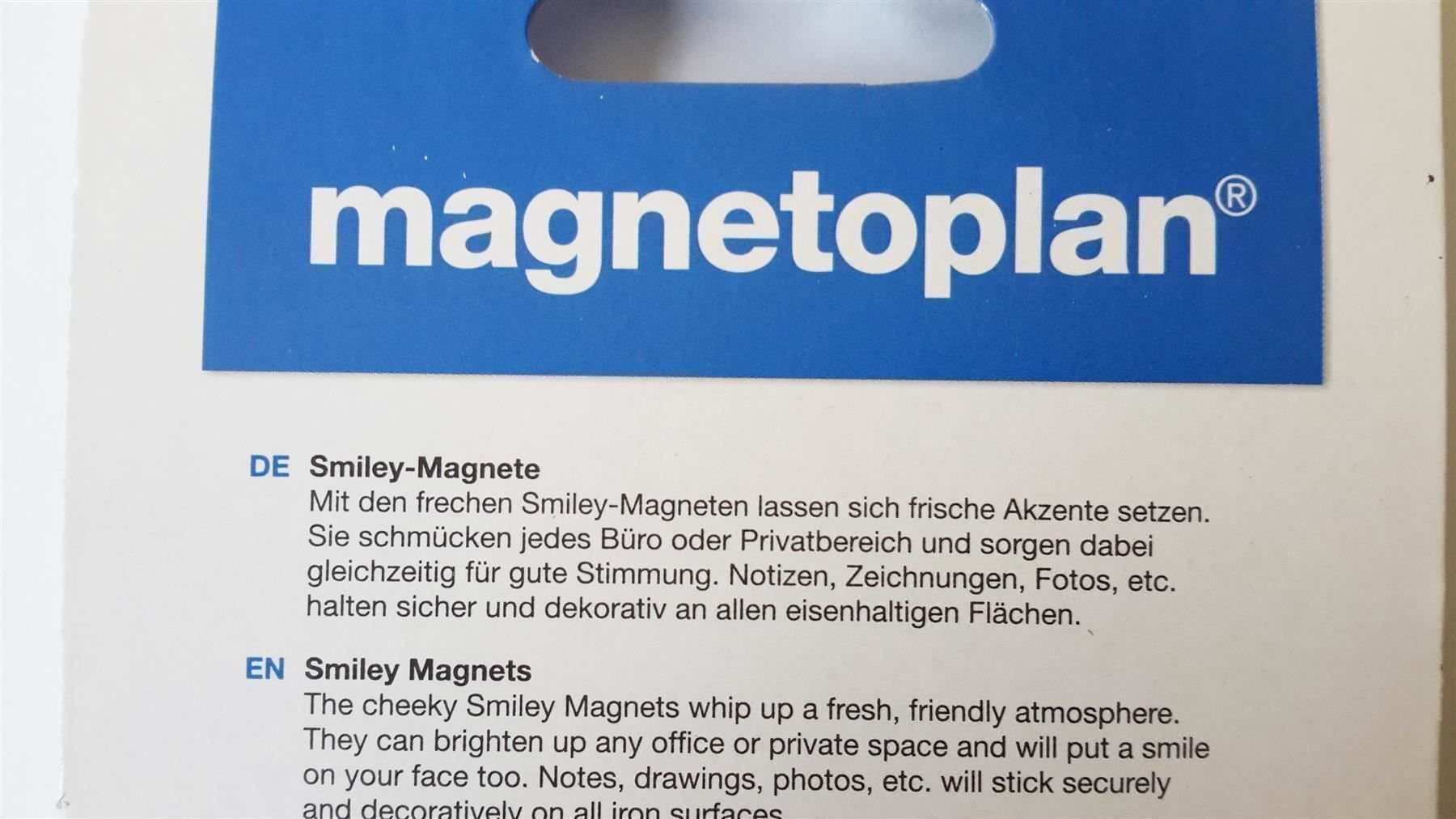 Calamite: Magnete Smiley 4 Stück, 40 mm – Nuovo e nell'imballaggio originale da St. Gallen venduto da cointec 5