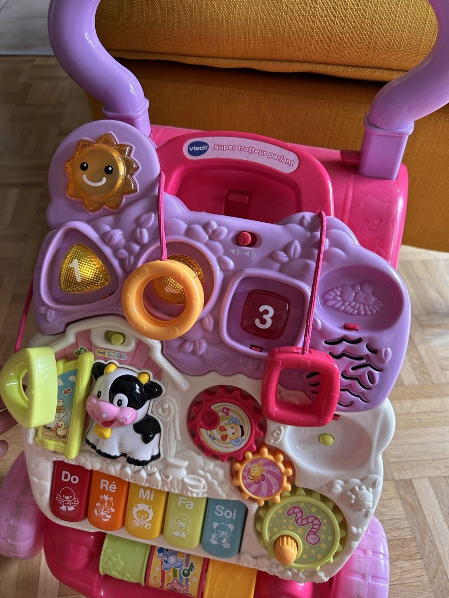 Vtech Giocattoli: Super trotteur parlant VTech, rose. Dès 6 mois – Usato da Carouge GE venduto da Emilynette 2