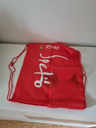 Turnbeutel Coca-Cola Fussball 2014 rot neuwertig