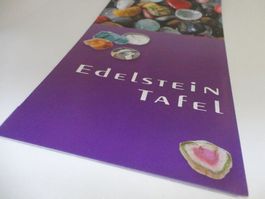 Edelstein-Tafel mit 154 Stein-Abildungen.