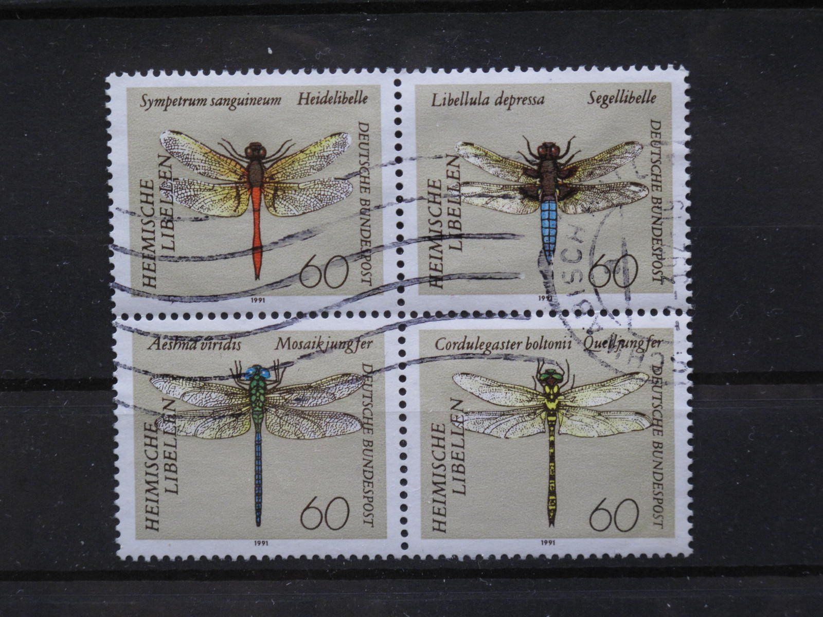 Alle Briefmarken: BRD 1991 Libellen gest. – Gebraucht aus Wil SG von fva01