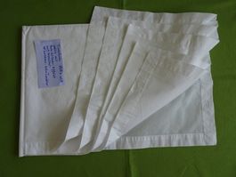 Tischtuch 185x125 weiss mit pastellfarbenem dezentem Glitzer