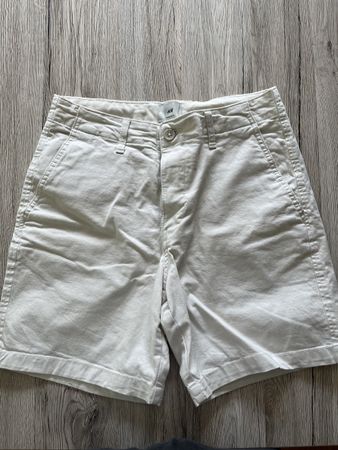 H&M Shorts Weiss/Beige Gr. 29 Regular Fit Unisex