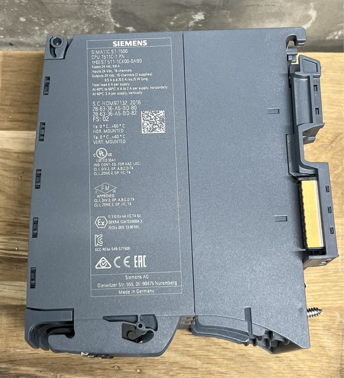 Siemens SPS SIMATIC S7-1500 CPU 1511C-1 PN (Gebraucht) in Romanshorn ...