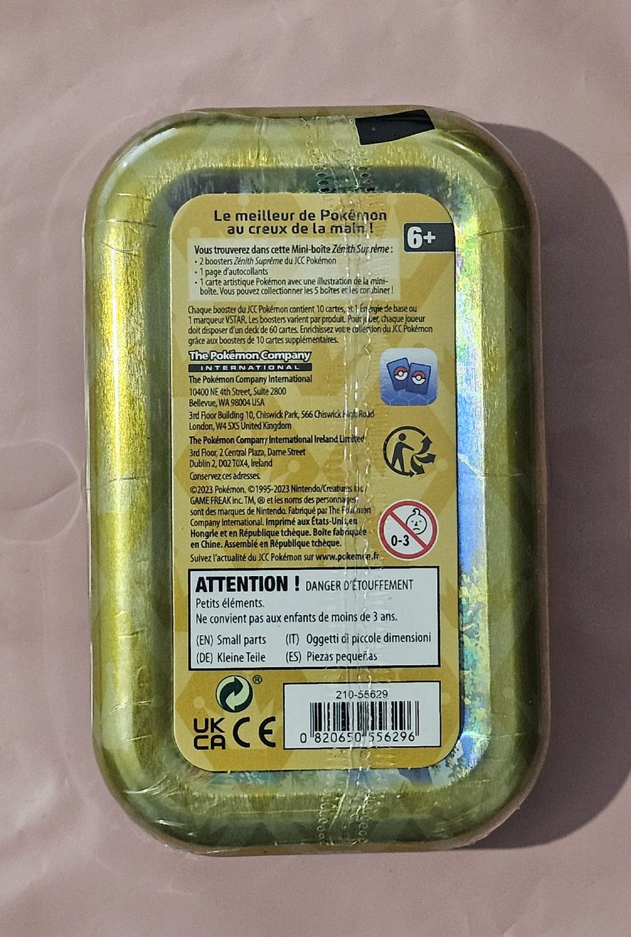 Pokémon Carte collezionabili: tins pokemon zénith supreme scellé neuve – Nuovo e nell'imballaggio originale da Pully venduto da RandomZero 1