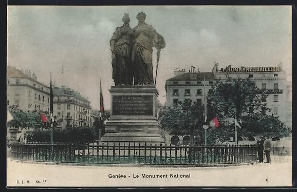 Ansichtskarten: AK Genève, Le Monument National – Gebraucht aus Berlin von bartko-reher