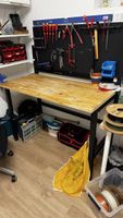 Werkbank klappbar mit Lochwand