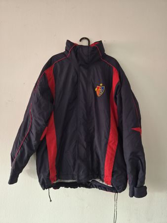 FC Basel Winterjacke James Nicholson Grösse L dunkelblau