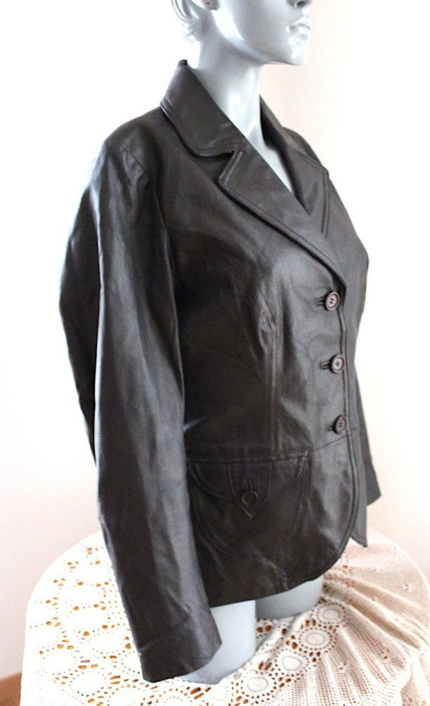 Giacche: Schwarze Lederjacke Gr. 40. – Usato da Locarno venduto da madame-tus-sauds 2