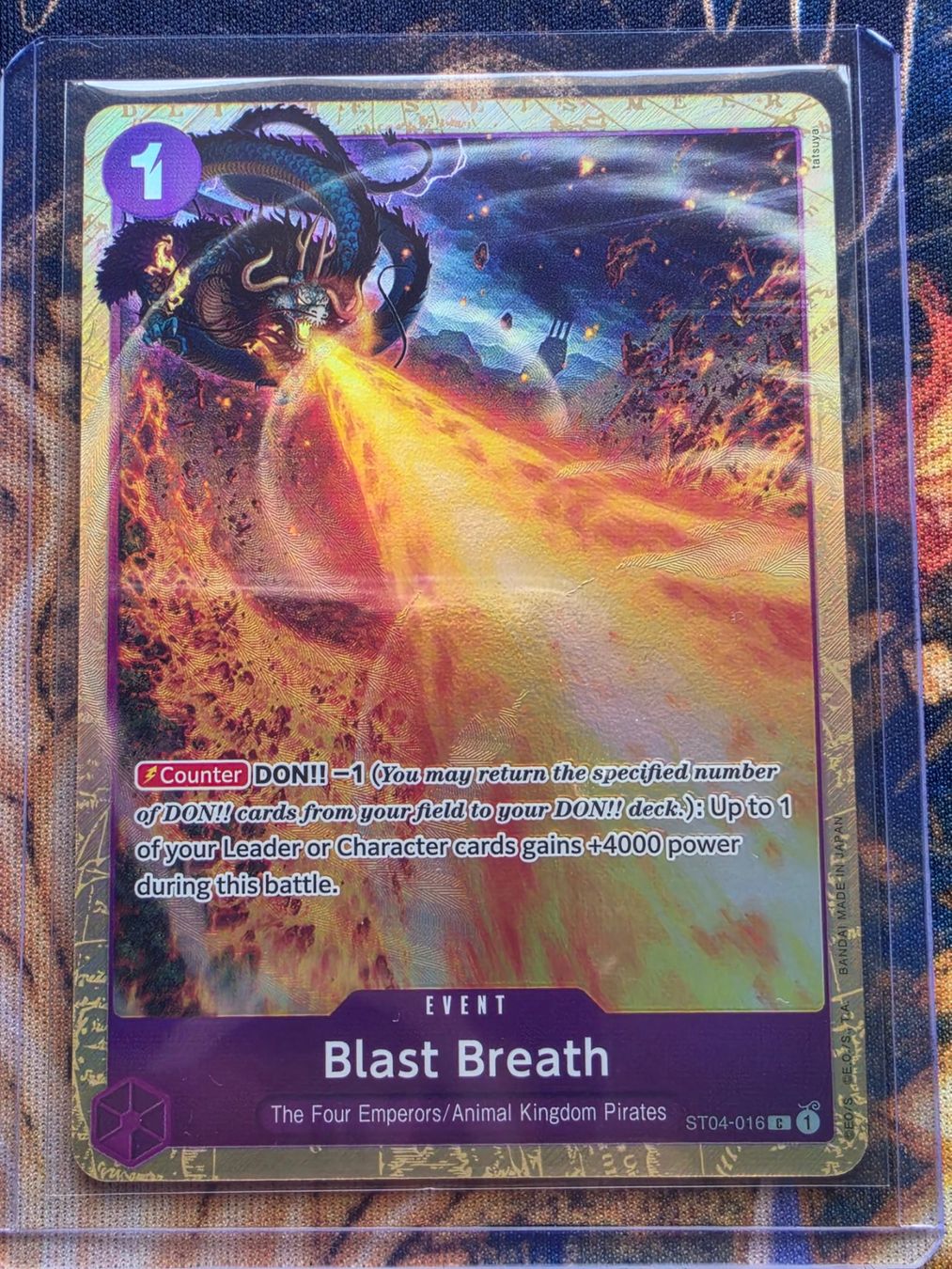Bandai Carte collezionabili: One Piece Blast breath ST04-018 alternate art – Usato da Genestrerio venduto da AM_98