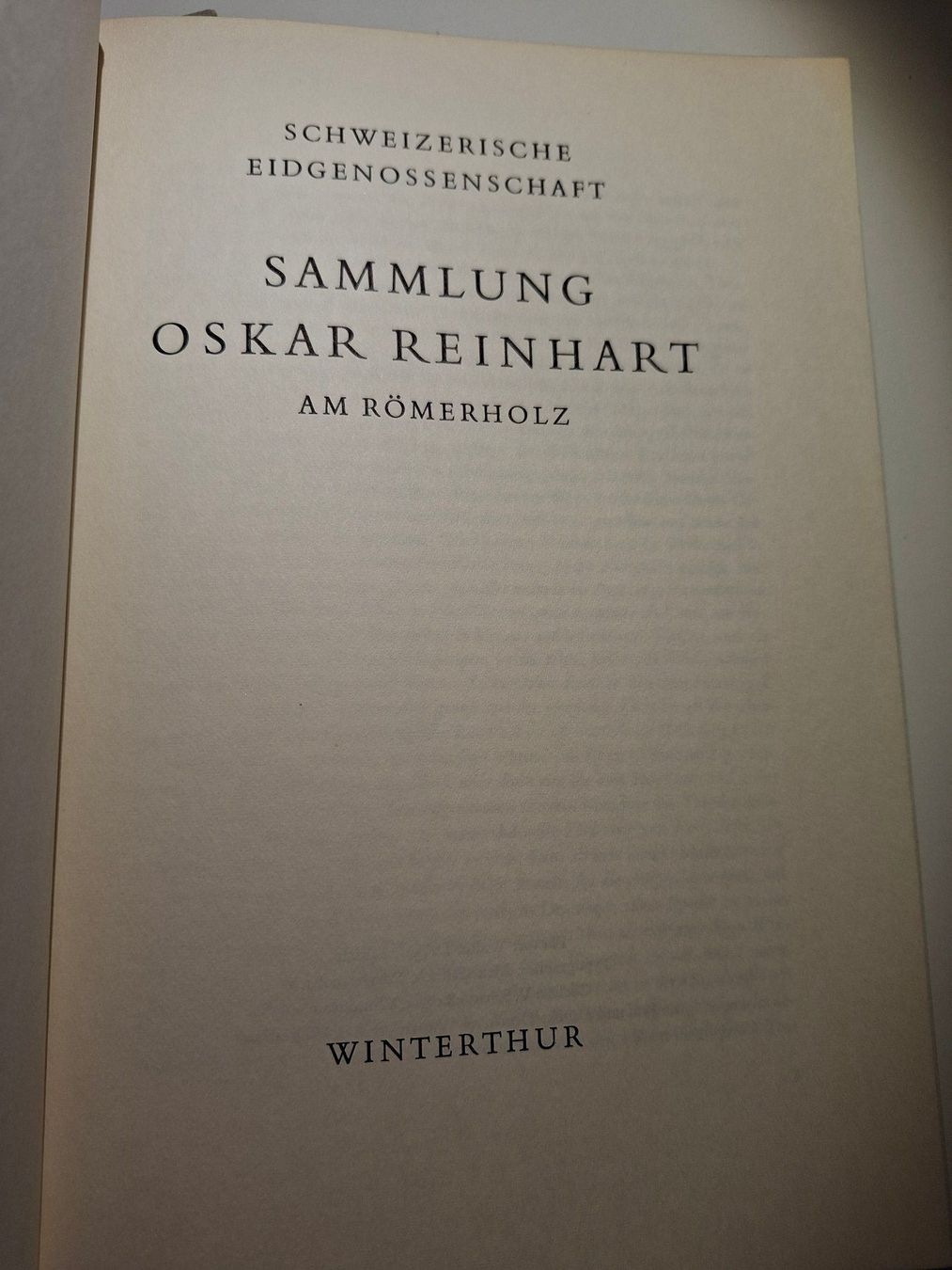 Libri: Oskar Reinhart Sammlung/Stiftung Winterthur, 2 Bände – Usato da Dietikon venduto da Buchantiqdietikon 1