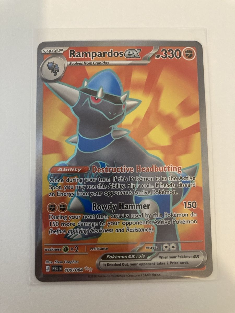 Pokémon Carte collezionabili: Rampardos ex 100/084 Pitch Black EN – Nuovo (secondo la descrizione) da Wohlen AG venduto da Liridon22