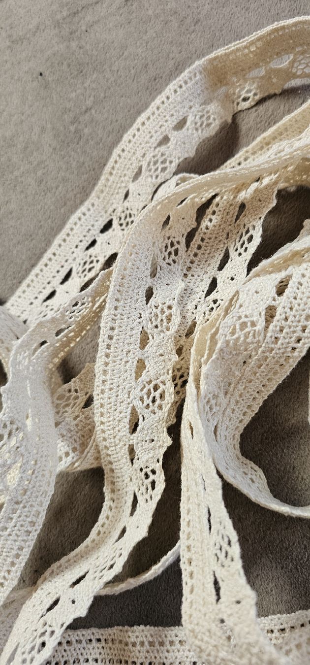 Nastri decorativi: Spitzenband cremefarben, 3.5 cm breit, 5.7 m lang – Nuovo (secondo la descrizione) da Ferden venduto da jemyce 2