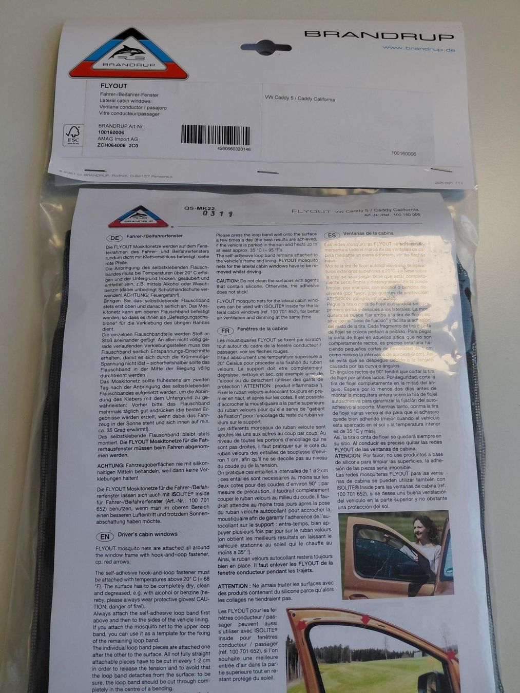 Alle Ersatzteile: FLYOUT Moskitonetz VW Caddy – Neu (gemäss Beschreibung) aus Dübendorf von AMAG-Autowelt 2