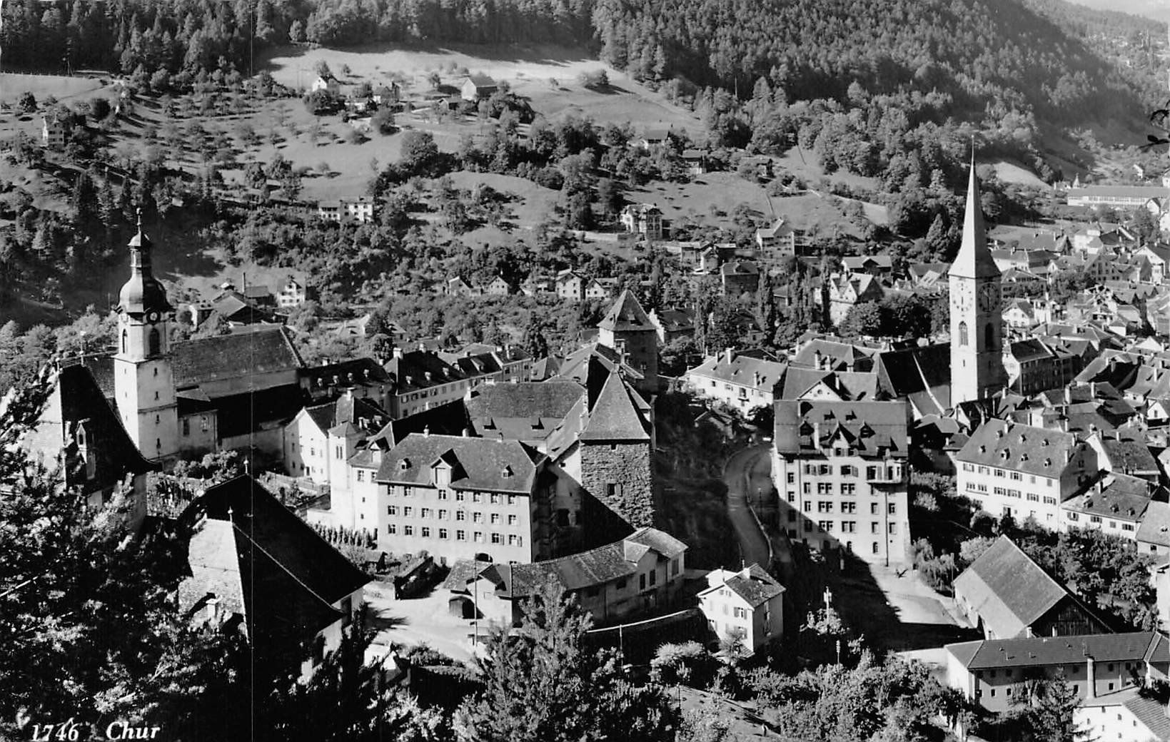 Ansichtskarten: 2x Chur – Gebraucht aus Ottikon b.Kemptth. von Neptun1974