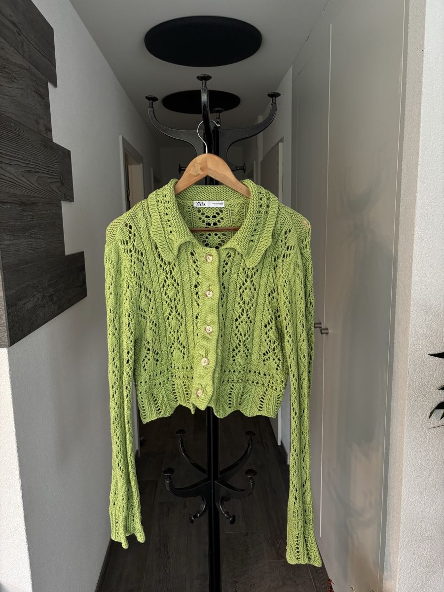 Zara Giacche: Cardigan Zara vert clair, taille M – Usato da Savièse venduto da aly_zc2h