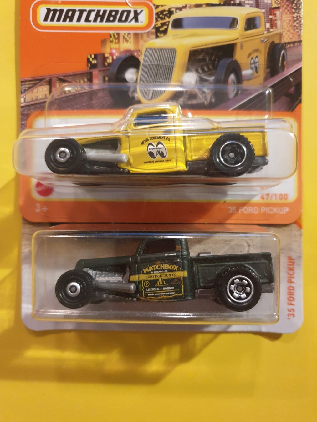 Matchbox Modellini d'auto: 2 x Matchbox '35 FORD PICKUP – Nuovo e nell'imballaggio originale da Oftringen venduto da Rotor 1